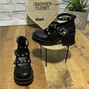 Demonia Bratty-30 Black Maryjane